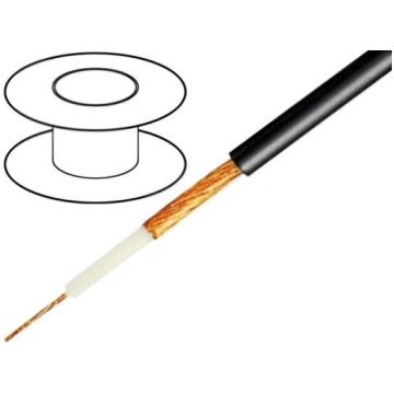 C123; Wire: microphone cable; 1x0,25mm2; black; OF