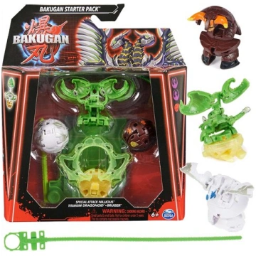 Komplekts Bakugan Starter Pack 3 figūriņas Zaļš