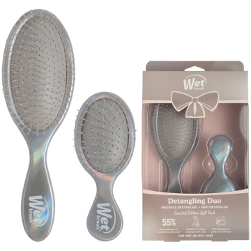 WETBRUSH Detangling Duo Chrome Gift Set
