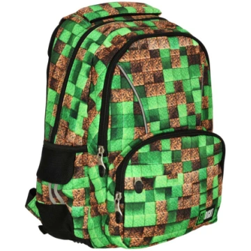 Skolas mugursoma Pixel Cube dizains 46 cm, 3 nodal