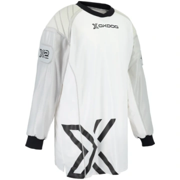 X2 PLUS GOALIE SHIRT SR White/black padded Oxdog