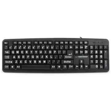 Esperanza EK129 keyboard USB QWERTY UK English Bla