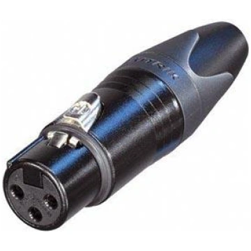 NEUTRIK - XLR CABLE CONNECTOR, 3-PIN FEMALE, SILVE