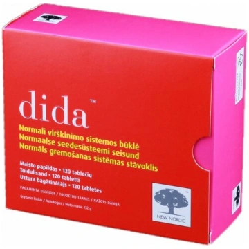 Uztura bagātinātājs New Nordic Dida, 120tabletes