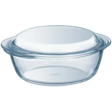 PYREX Glass container with lid, 2.1L Essentials, Ø