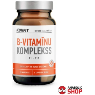 Iconfit Vitamin B Complex B vitamīnu komplekss 90 