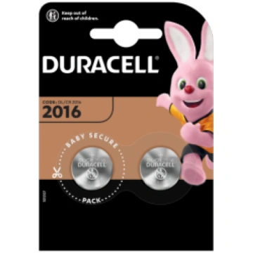 Baterijas Duracell CR2016 2 pack 5000394203884