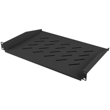 Plaukts 19"" 450/600/800/1000mm 1u 483x315mm melns