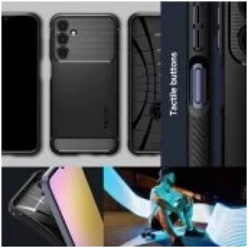Spigen "Rugged Armor Case Galaxy A25 5G" Black mac