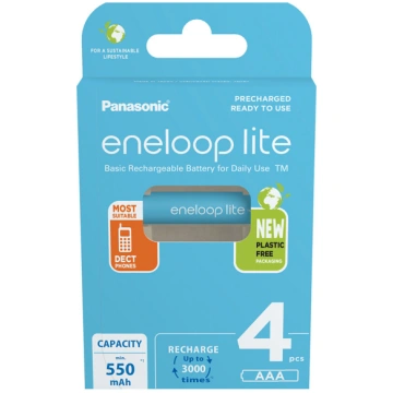 Panasonic eneloop rechargeable battery Lite AAA 4B