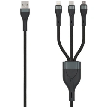 SEEK TOTI USB A to microUSB/Type-C/Lightning, 1.5 