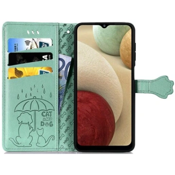 Maciņš Cat-Dog Samsung A346 A34 5G zaļa Reach
