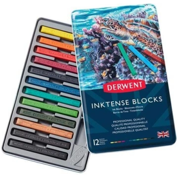 Derwent Inktense akvarelā krītu komplekti