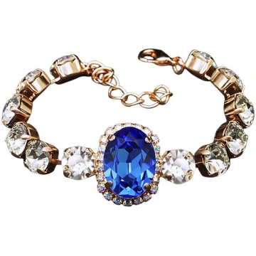 Aproce "Sofija II (Sapphire)" ar Swarovski™ kristā