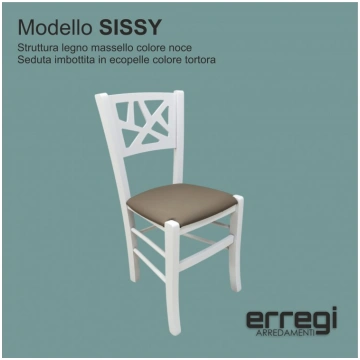 SISSY massello seduta ecopelle tortora