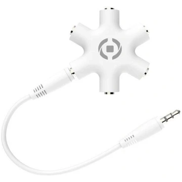 Celly MIX5LINEIN35WH splitter audio Bianco