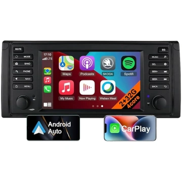 Android 13 Auto radio ar Bluetooth GPS navigāciju,