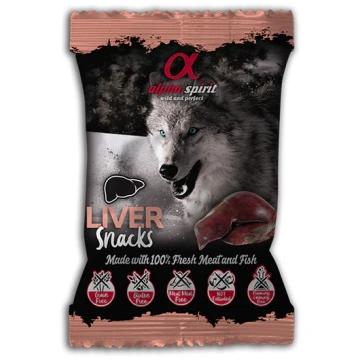 Cūkgaļas aknu kārums suņiem 50g Liver Snacks Alpha