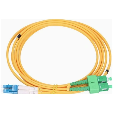 SC/APC-LC/UPC patch cord/ duplex/ SM/ 1m, LSZH | S
