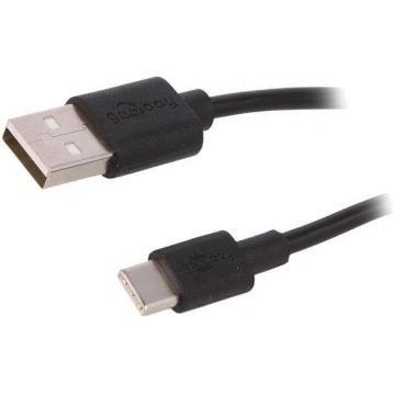 Cable; USB 2.0; USB A plug,USB C plug; 2m; black; 