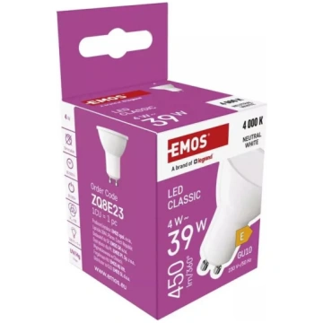 LED spuldze EMOS ZQ8E23 GU10 4W 450 lm 4000K