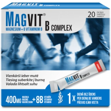 MAGVIT B COMPLEX granulas, 20 paciņas