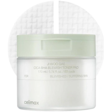 Celimax Ji Woo Gae Cica BHA Blemish Toner Pad seja