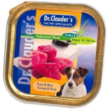 Dr.Clauder´s Tītars&Rīsi, Konservi Suņiem,100g kas