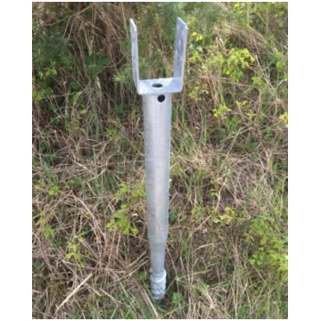 Skrūvpālis ø 66 mm, H=1135 mm, U forma: 91 mm, kar