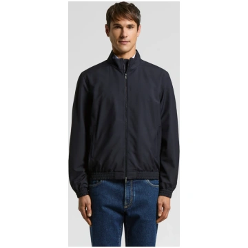 Technical wool bomber jacket Ultramarine blue / 58