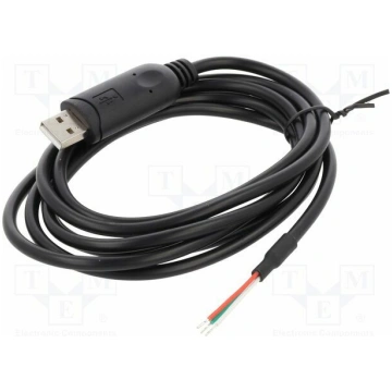 Cable; USB 2.0; cables,USB A plug; 2m; black; Cu; 