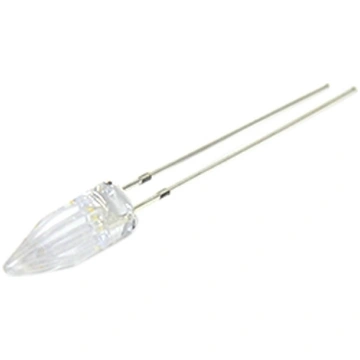 LED; white warm; 5mm; candle light effect; 500÷750