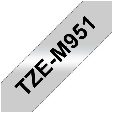 BROTHER TZE-M951 label tape, black on silver