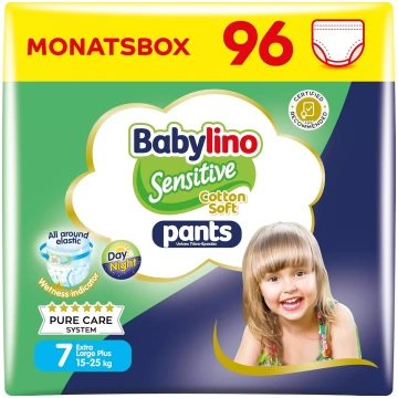 Autiņbiksītes Babylino Sensitive Cotton Soft pampe