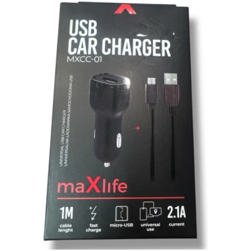 maXlife USB car Charger - Micro USB Jaunums
