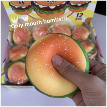 1PC Creative Simulated Burger Squishy Toy, Slow Re