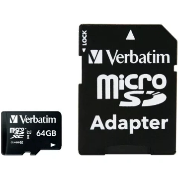 Zibatmiņa Verbatim Premium 64GB MicroSDXC Class 10