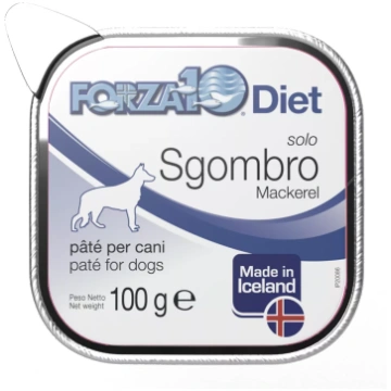 FORZA10 Solo Diet Skumbrija, Suņiem pastēte, 100 g