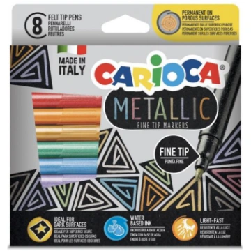 Universal Flomasteriai CARIOCA Metallic FineMarker