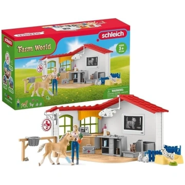 schleich Farm World Veterinārārsta prakse ar mājdz