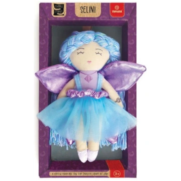 Auduma lelle Selini, 20 cm, zila krās