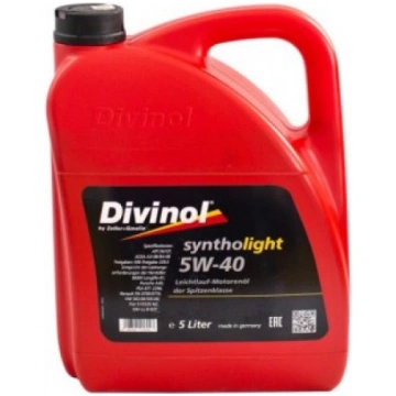 DIVINOL Syntholight 5W40 Sintētiskā eļļa SN/CF, 5L