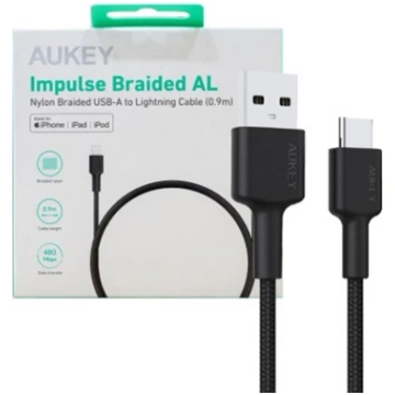 CB-CD30 kabel USB-C - USB-A 0,9m 60W PD 3A 20V nyl