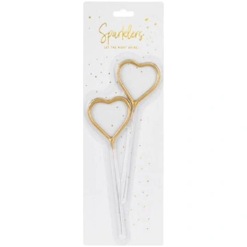 PartyDeco brīnumsvecīte sirds formā, 16,5 cm