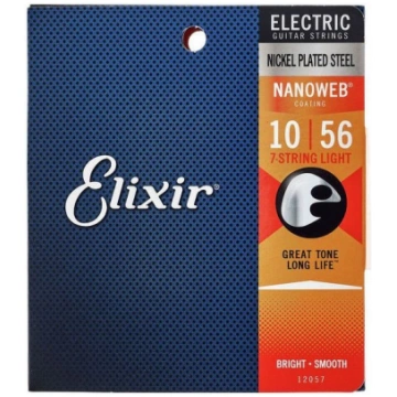 Elixir 12057 NANOWEB (10-56) 7-String Light Electr