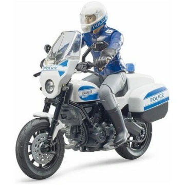Rotaļlieta Ducati policijas motocikls un policists