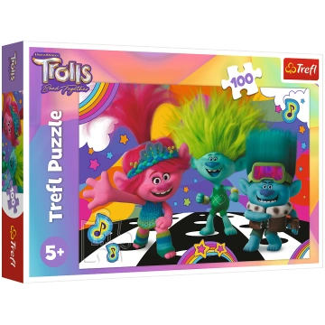 TREFL TROLLS Puzle Troļļi 3, 100 gab., 16461T