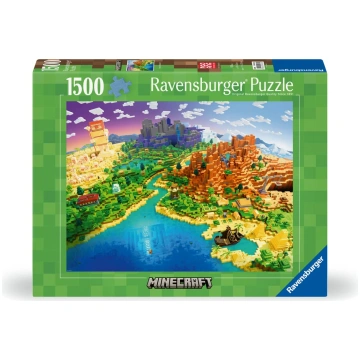 Ravensburger Puzle 1500 Minecraft pasaule R 00433