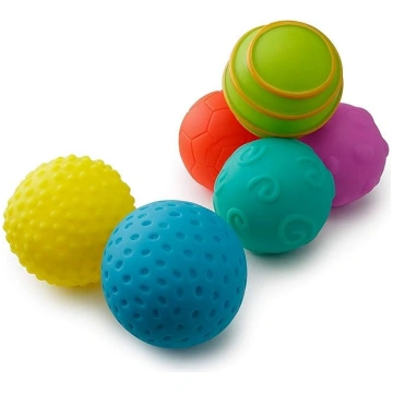 Playkidz 3007 Super izturīgas 6 sensoro bumbiņas, 