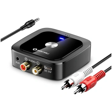 SONRU Bluetooth 6.0 adaptera uztvērējs Jack Aux Bl